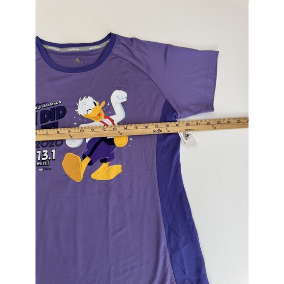 Run Disney Disney Parks Donald Duck T-shirt Size Large Purple Brand New - Picture 3 of 5